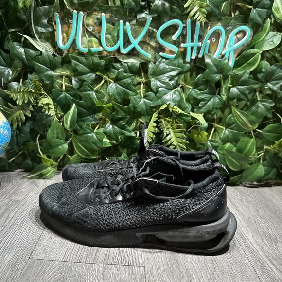 Nike Air Max Flyknit Racer TRIPLE BLACK ANTHRACITE Sneakers Men’s size 10.5 - Picture 4 of 11